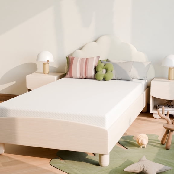 5 Inch Twin Mattress, Medium Firm Gel Memory Foam - Fiberglass-Free & CertiPUR-US Certified - Cooling, Pressure Relief - for Bunk Beds, Daybeds, Trundle, Guest Room - Mattress in a Box