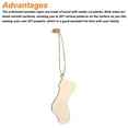 thumbnail image 4 of Christmas Wooden Stocking Cutouts, Hanging Wood Sign with String for DIY, Christmas Tree Hanging, Pack of 30, 4 of 4