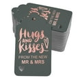 thumbnail image 1 of Inkdotpot Hugs And Kisses From The New Wedding Bottle Tag Real Rose Gold Foil Favor Hang Tags Pack Of 50, 1 of 6