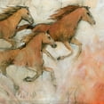 thumbnail image 2 of OToole, Tim 26x26 Black Ornate Wood Framed with Double Matting Museum Art Print Titled - Horse Fresco II, 2 of 4