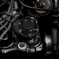 thumbnail image 2 of Negro Aluminio Aleación Gas Motor Aceite Llenado Tapa Tapón Cubierta para Coche, 2 of 6