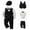 Black, variant on Newborn Baby Boy Clothes Suit 6 12 18 24 Months 2T 3T Tuxedo Baptism Outfit Christening Top+Suspenders Pants+Vest+Hat,Yellow,2-3 Years