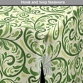 thumbnail image 4 of Green Dog Crate Cover, Swirled Curly Abstract Leaves with Damask Influences Ornate Vintage, Easy to Use Pet Kennel Cover for Medium Large Dogs, 35" x 23" x 27", Pale Green Fern Green, by Ambesonne, 4 of 6
