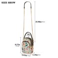 thumbnail image 2 of FORMRS Crossbody Bag for Women Shoulder Cell Phone Purse with Zipper, Beige Whimsical Leaves, 2 of 7
