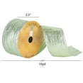 thumbnail image 2 of Vickerman 2.5" x 10 Yards Mint Green Metallic Sparkle Wired Christmas Ribbon, 2 of 2