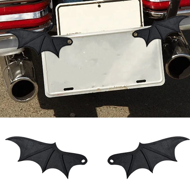 Universal Halloween Car Bat License Plate Ornament for Party Atmosphere Decoration