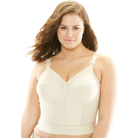 Lace Longline Soft Cup - Exquisite Form Plus Size Soft Cup Longline Bra