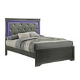 thumbnail image 5 of Blaze 5 Bedroom In Metallic Gray - Modern Design With Upholstered Headboard And Dresser, Mirror, Nightstand, Chest Included 5 Pc Led Lighting, 5 of 6