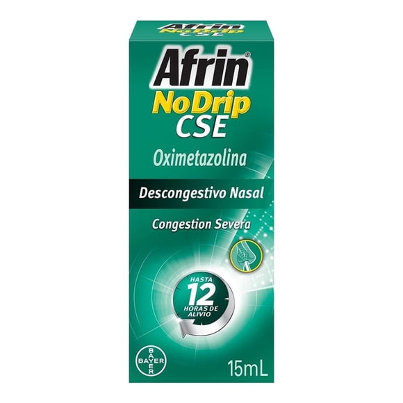 Afrin No Drip congestión Severa descongestionante nasal con mentol 15 ml