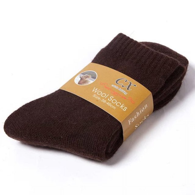 Calcetines de lana cálidos de terciopelo para hombre, de otoño e invierno, de color sólido grueso, de rizo, calcetines de tubo, calcetines de algodón para hombre