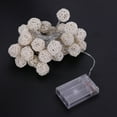 thumbnail image 3 of Globe Rattan Ball String Lights 30LED Lámpara de noche alimentada por batería Decoración colgante (colorido), 3 of 8