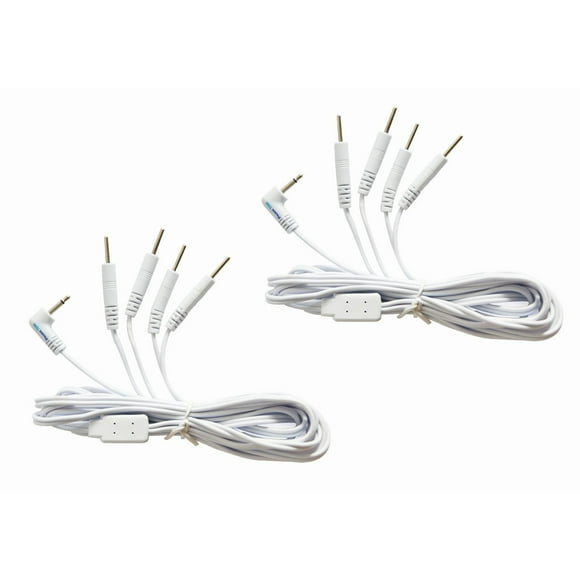 Cables conductores TENS con descuento, duplicador de puertos, conectores de 4 pines de 2 mm, paquete de 2