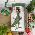 thumbnail image 2 of Snurk Green Dino Organic Bedding Set, 2 of 3