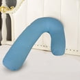 thumbnail image 4 of Orthopedic V Shaped Pillow with Matching V Shaped Pillowcase for Back Shoulder and Neck Support Nursing and Pregnancy Pillow Good for Sleeping In, 4 of 5