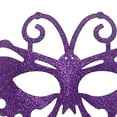 thumbnail image 5 of Xfvqtps Mardi Gras Mask for Women Masquerade Masks Half Face Flash Glitter Butterfly Shape Carnival Mask for Makeup Performance Ball Party Purple, 5 of 5