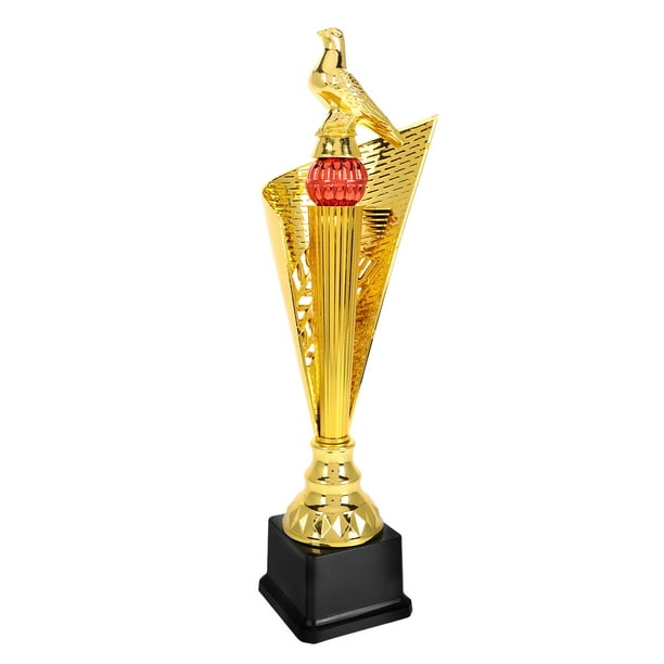 Trofeo de paloma de plástico dorado, copas pequeñas, copas de trofeo doradas para premios escolares, premios para torneos deportivos, recuerdos de fiesta