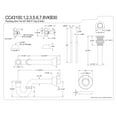 thumbnail image 5 of Kingston Brass CC43102VKB30 Traditional Plumbing Sink Trim Kit with P-Trap and Drain, Polished Brass, 5 of 5