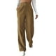 thumbnail image 2 of Pantalones informales, Pantalones Sueltos de Cinta de Pierna Recta para Ir de Compras, 2 of 5