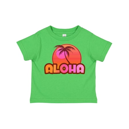 

Inktastic Pink Aloha Palm Gift Toddler Toddler Girl T-Shirt