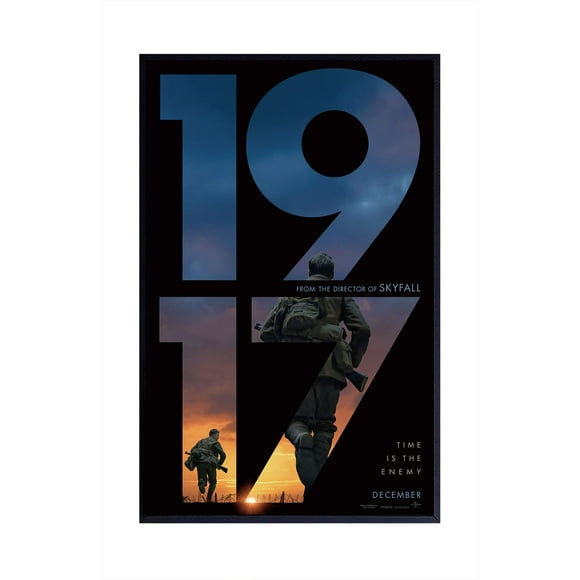 Affiche de Film 1917 pour Bar Bureau Pièce Murale Sans Cadre Cadeau 12 x 18 Pouces?30cm x 46cm?