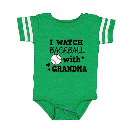 

Inktastic I Watch Baseball with My Grandma Gift Baby Boy Bodysuit