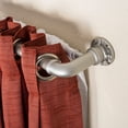 thumbnail image 4 of AIR-1" Industrial Double Curtain Rod Set, 18 to 36 Inches, Antique Silver, 4 of 4
