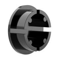 thumbnail image 2 of FORMUFIT F001IDC-BK-10 PVC Internal Domed End Cap, Furniture Grade, 1" Size, Black, 10-Pack, 2 of 3