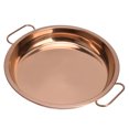 thumbnail image 4 of Assiettes à Dîner en Acier Inoxydable 304 Sûres Saines Exquises Réutilisables Rondes avec Poignée pour Faire des Croûtes Froides, 4 of 15