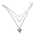 thumbnail image 2 of Jiaroswwei Three Layers Boho Turquoise Triangle Clavicle Chain Necklace Women Jewelry Gift, 2 of 7