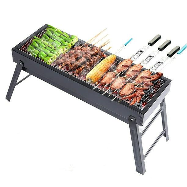 BBQ Charcoal Grill,Folding Lightweight Barbecue Grill Tools for Outdoor