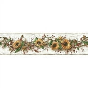 York Wallcoverings Sunflower Pre-Pasted Wallpaper Border