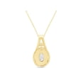 thumbnail image 3 of 2 3/5 Ct Oval & Round Cut Lab Created Moissanite Diamond Halo Pendant Necklace 18" Chain In 14K Yellow Gold Over Sterling Silver (G-H Color,VVS1 Clarity,2.20 Ct), 3 of 5