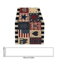 thumbnail image 3 of Tepsmf Independence Day Table Flag Red White Blue Star Striped Floral Print Dining Table Decoration, 3 of 6