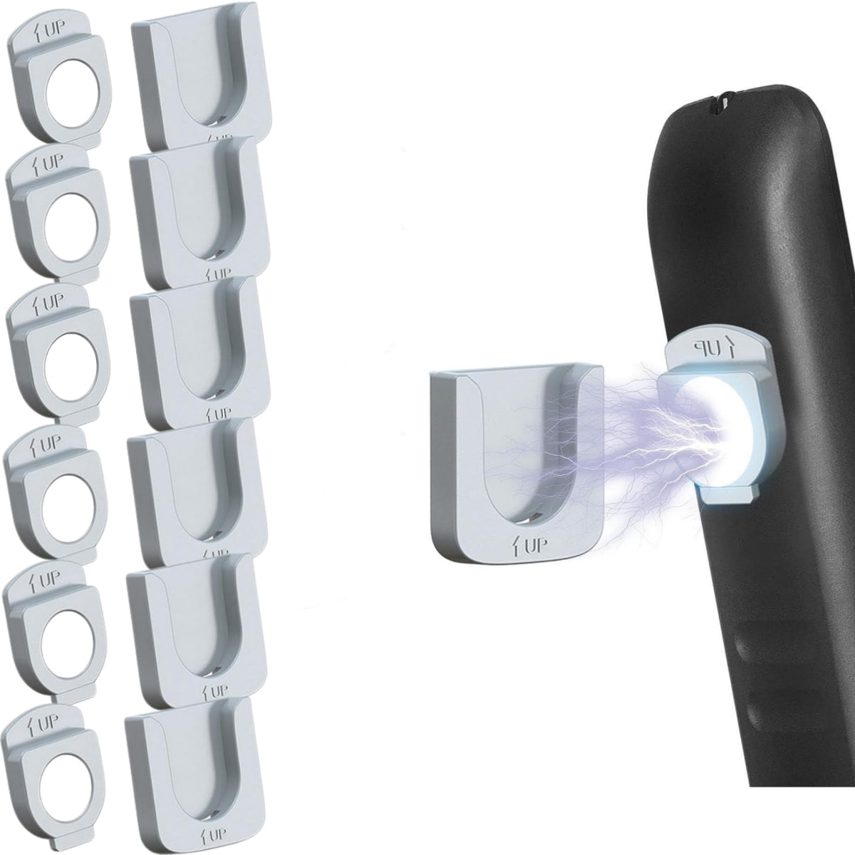Trianu Holder, 6 Pack Remote Control Holder Wall