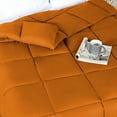 Superior Solid Comforter Down Alternative Bedding, Full, Dusty Orange