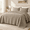 Dark Beige-King(104"x90"), variant on Blue Cross California Cal King Size Quilt Set Oversized Striped Lightweight Soft Bedspread Farmhouse Rustic Coverlet All Season C