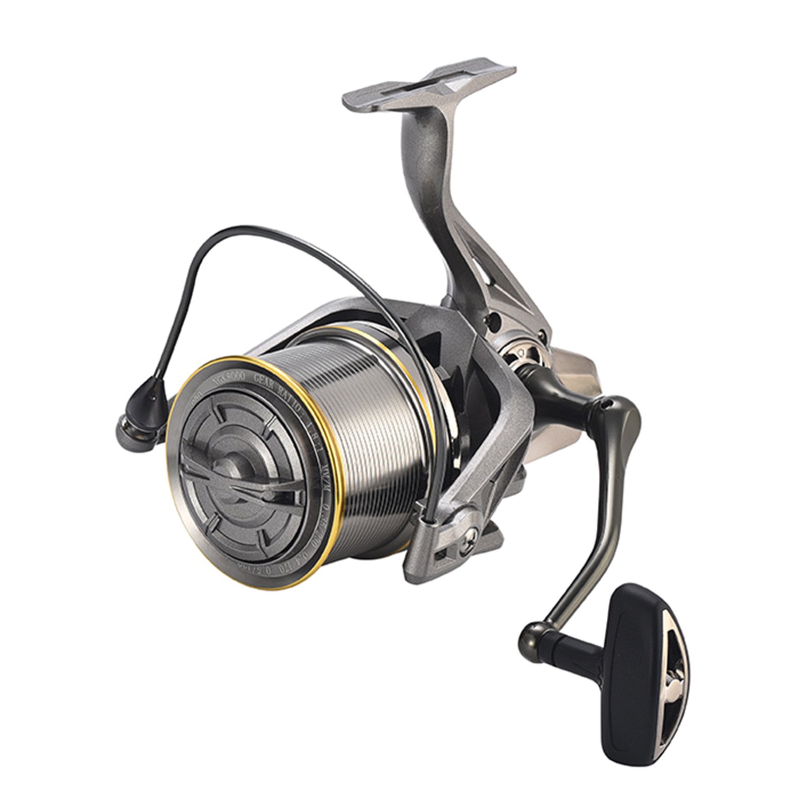 Fishing Reel 4.8:1 Tall Speed Gear Ratio Long Casting Ergonomics Sea Fishing Reel Metal Reel