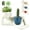 Blue, variant on Yashow Elite Funny Lazy Guy Planter, Resin Lounging Face Flower Pot with Two Planting Spots, Cute Succulent Plant Pot for Desktop Home Decor, 9.06 x 4.53 x 3.94 inch