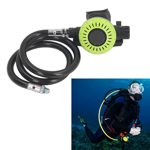 Válvula de respiración de Buceo, Válvula Secundaria de Respiración de Buceo con tubo de Presio Reemplazo de Equipo de Buceo