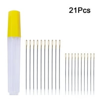 KONTONTY 20Pcs Knitting Needles Set Carbon Steel Decorative Stitching