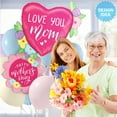 thumbnail image 2 of 35 inch Pastel Floral Mom Betallic Foil Mylar Balloon - Party Supplies Decorations, 2 of 2