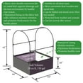 thumbnail image 2 of SIMPO 3-in-1 Garden System: Raised Fabric Bed + Greenhouse + Protective Net 44”W x 44”L x 61”H, 2 of 9