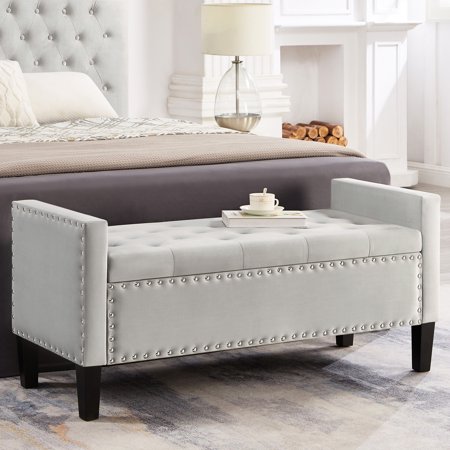 Sturdy Wood Construction Bench / Keep Magazines and Pillows Tidy