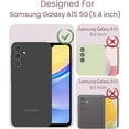 TRAHOOfor Samsung Galaxy A15 5G Case+Tempered Glass Screen Protector