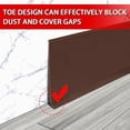 thumbnail image 3 of Vinyl Wall Base Baseboard Molding Trim 4" Flexible Self Adhesive Rubber Wall Base Moulding Trim Peel and Stick Design, 4 Inch x 100 Feet, Brown, 3 of 6