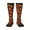 3 Black, variant on Red Hot Chili print thigh-high socks, crafted for both men and women with a stretchy, high-opaque design perfect for daily wear
