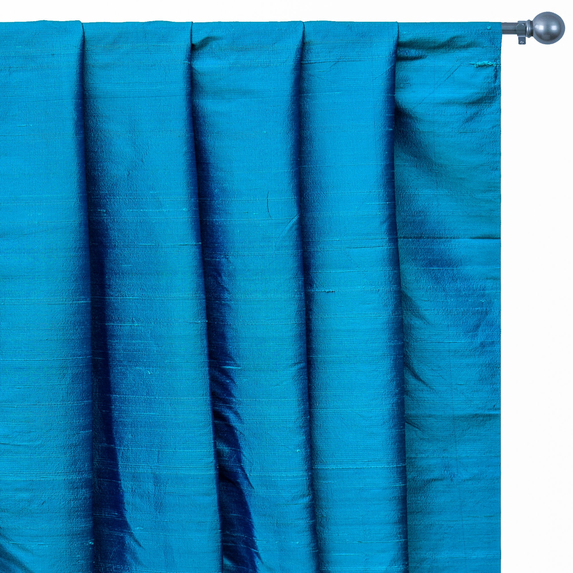 Fabric Mart Direct Fabric Silk, Blue, Turquoise Blue Dupioni Silk Fabric, Blue Silk Fabric Silk Sari Fabric By The Yard, 2 Continuous Yards Dupioni Silk Fabric, 41" width Silk Dupioni Fabric by Yard