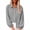 Gray, variant on GigrtiJin Cotton Button Down Shirts for Womens Long Sleeve Collared Loose Blouses Dressy Casual Work Button up Shirts with Pockets