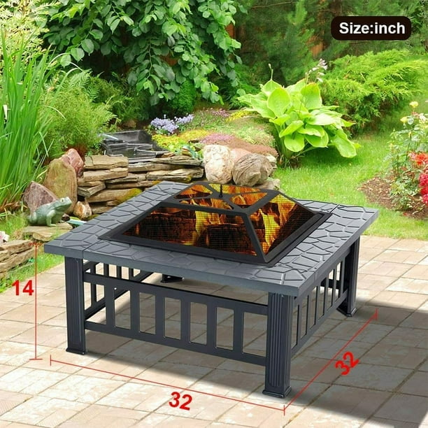 Outdoor Fire Pit for Wood 32