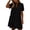 Black, variant on IFNWSV Women's Casual Dresses,Lace Hollow Out V Neck Knee Length Short Sleeve Dress Slim Elegant Style for Party Banquet Daily Casual Wear,Summer Dresses for Women Hot Pink XL